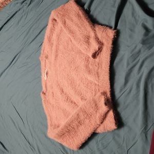 Super warm fuzzy pink sweater